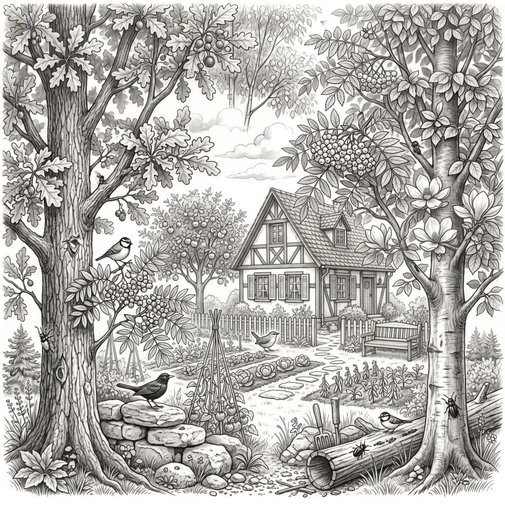 Bäume – Bleistiftzeichnung